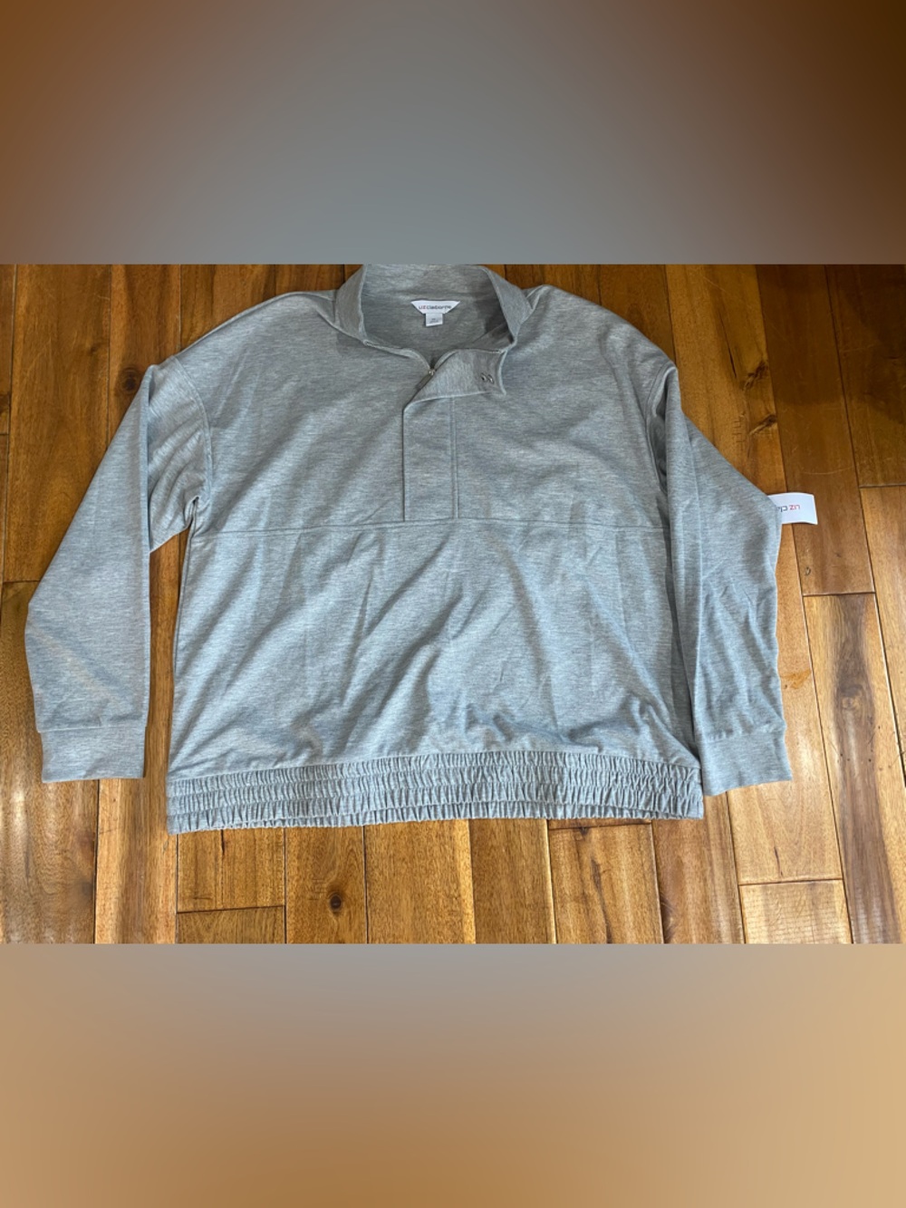 Liz Claiborne Gray Crewneck Pullover